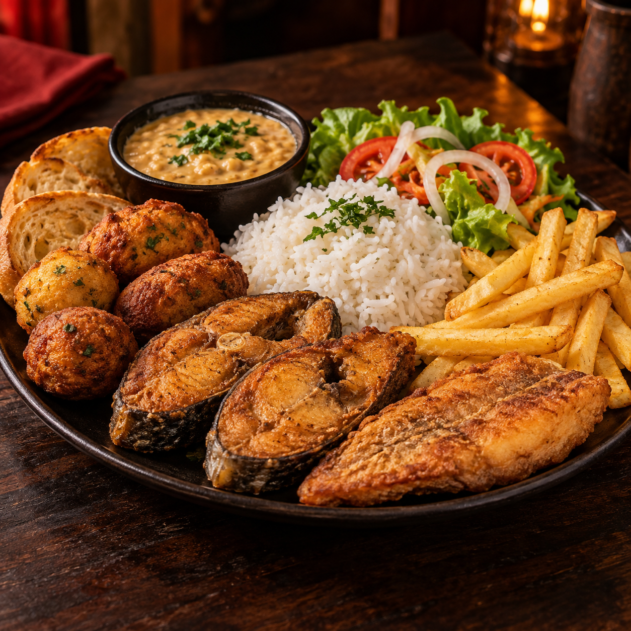 Jantinha à base de peixe