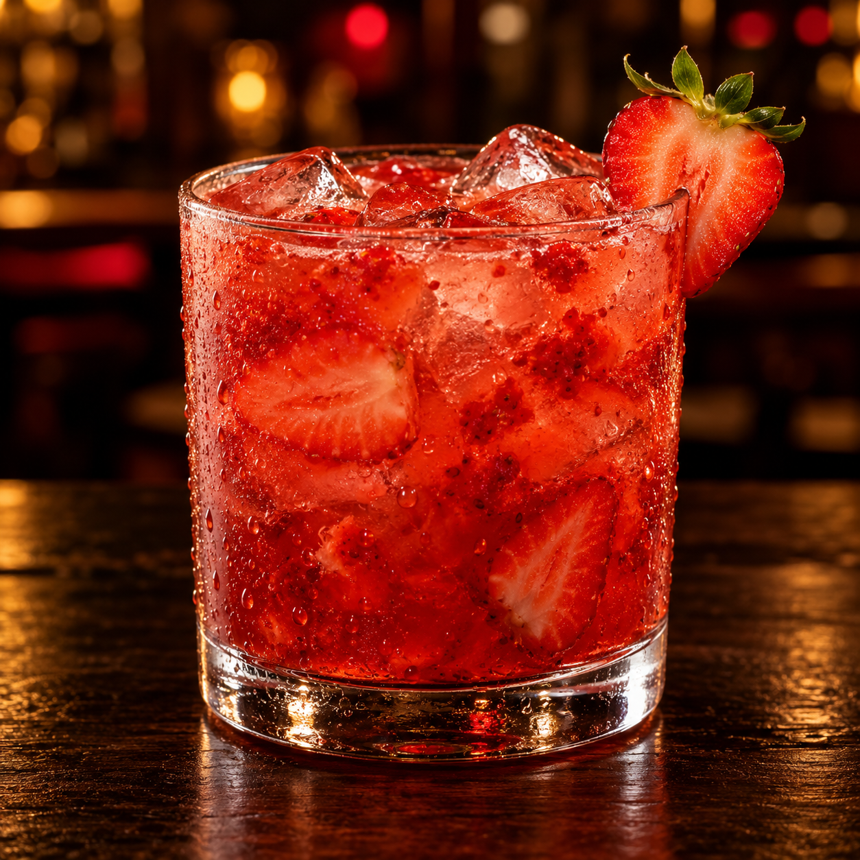 Caipirinha de Morango sem álcool